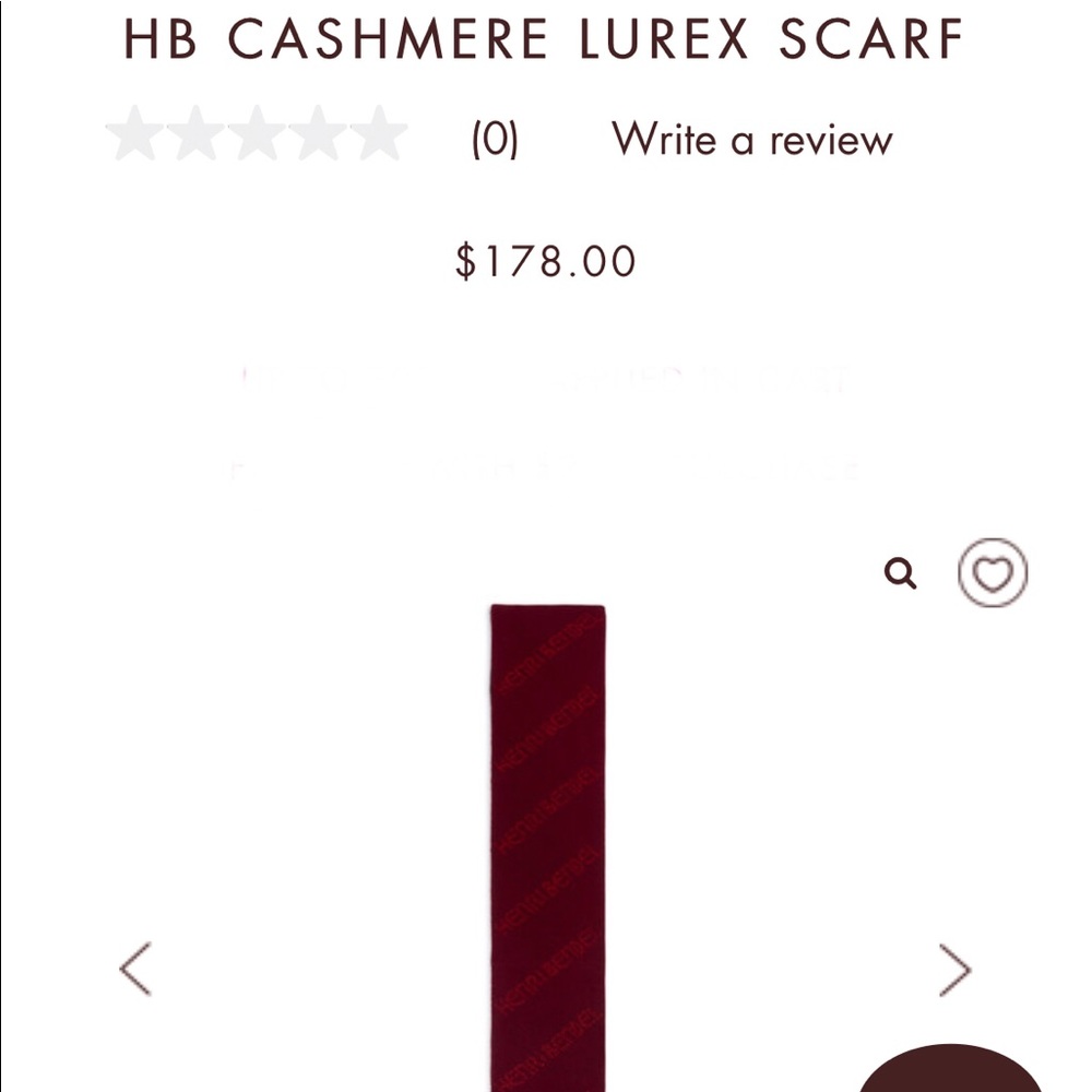Henri Bendel Cashmere Scarf